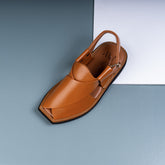 PW Premium Peshawari Chappals – Burnished Mustard