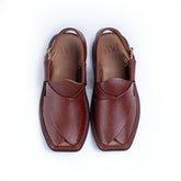 PW Classic Peshawari Chappals – Burgundy