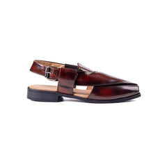 Peshawari Chappal- Patina Brown