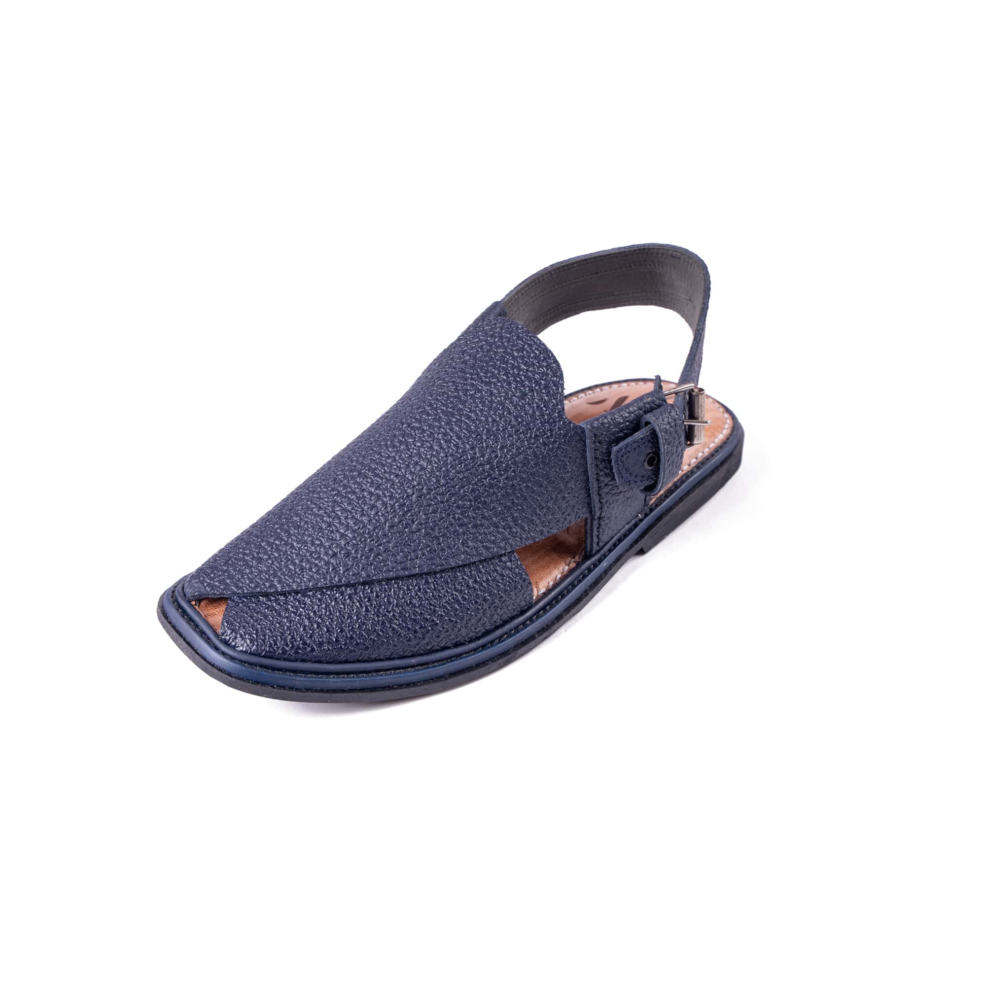 PW Signature Chappal- Blue â Pakhtun Wardrobe