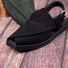 PW Peshawari Suede Black