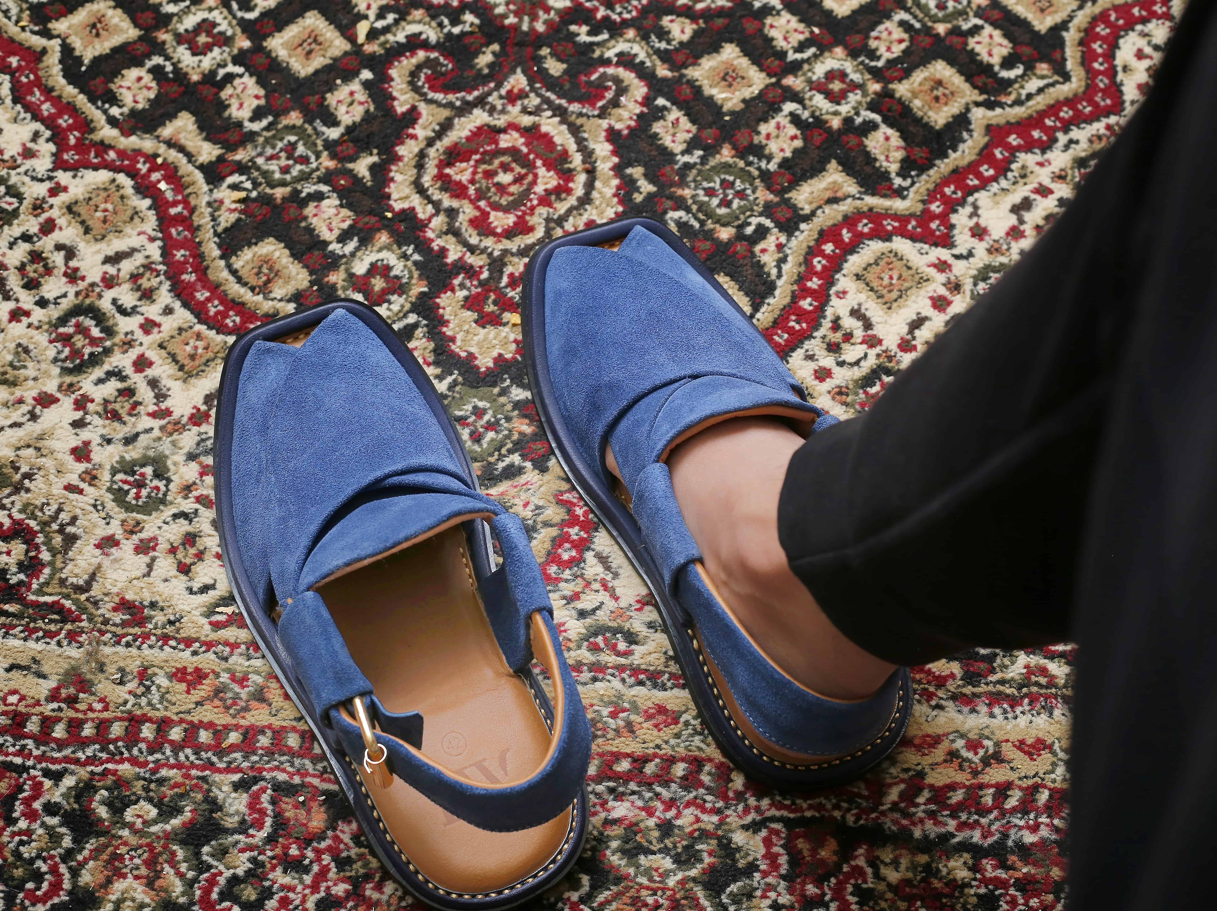 Peshawari Suede - Blue