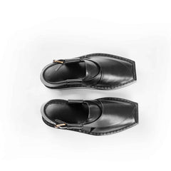 PW Premium Kaptaan Chappals 2.0 – Black & White