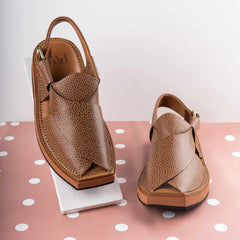 PW Premium Kaptaan Chappals - Chestnut