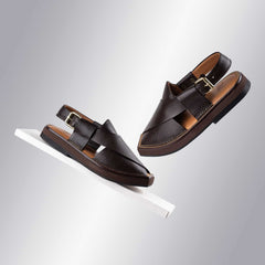 PW Premium Kaptaan Chappals - Brunette