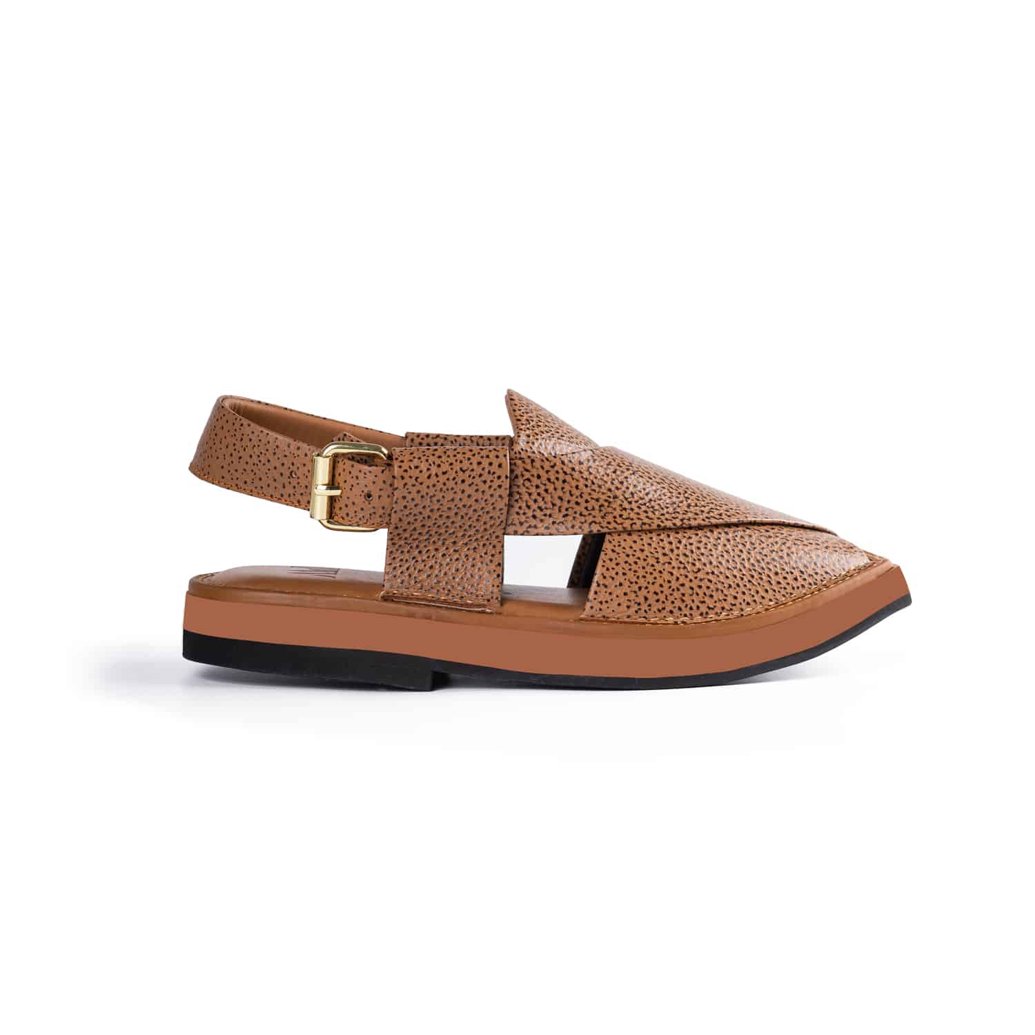 PW Premium Kaptaan Chappals - Chestnut