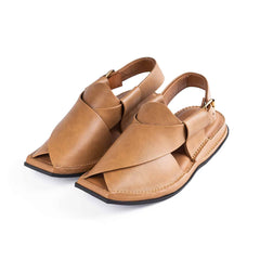 PW Premium Peshawari Chappals (Comfort) - Tan