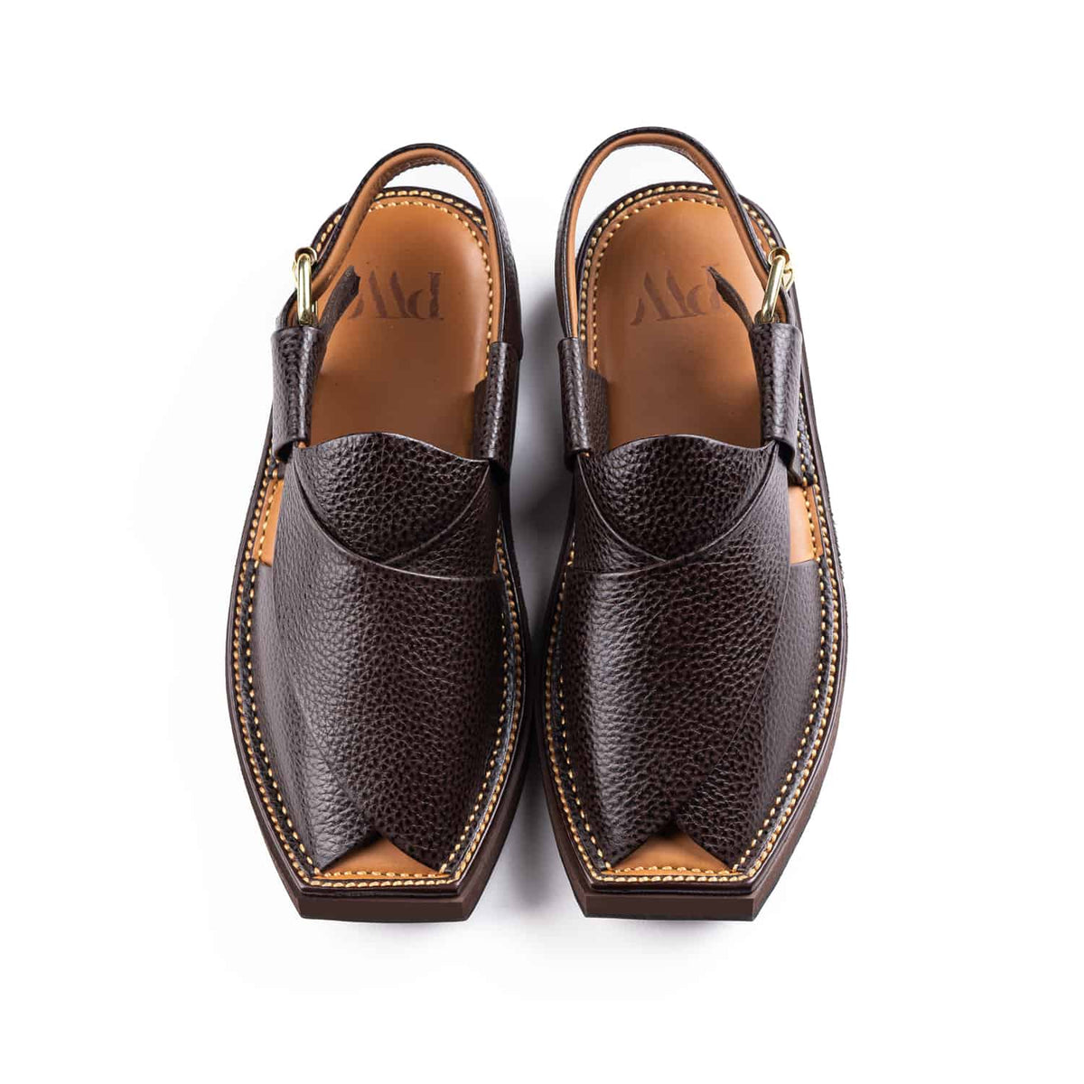 PW Premium Kaptaan Chappals - Brunette