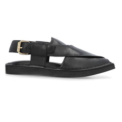 PW Premium Kaptaan Chappals 2.0 – Jet Black