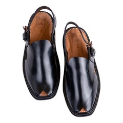 Pakhtun Wardrobe Signature Chappal, Black