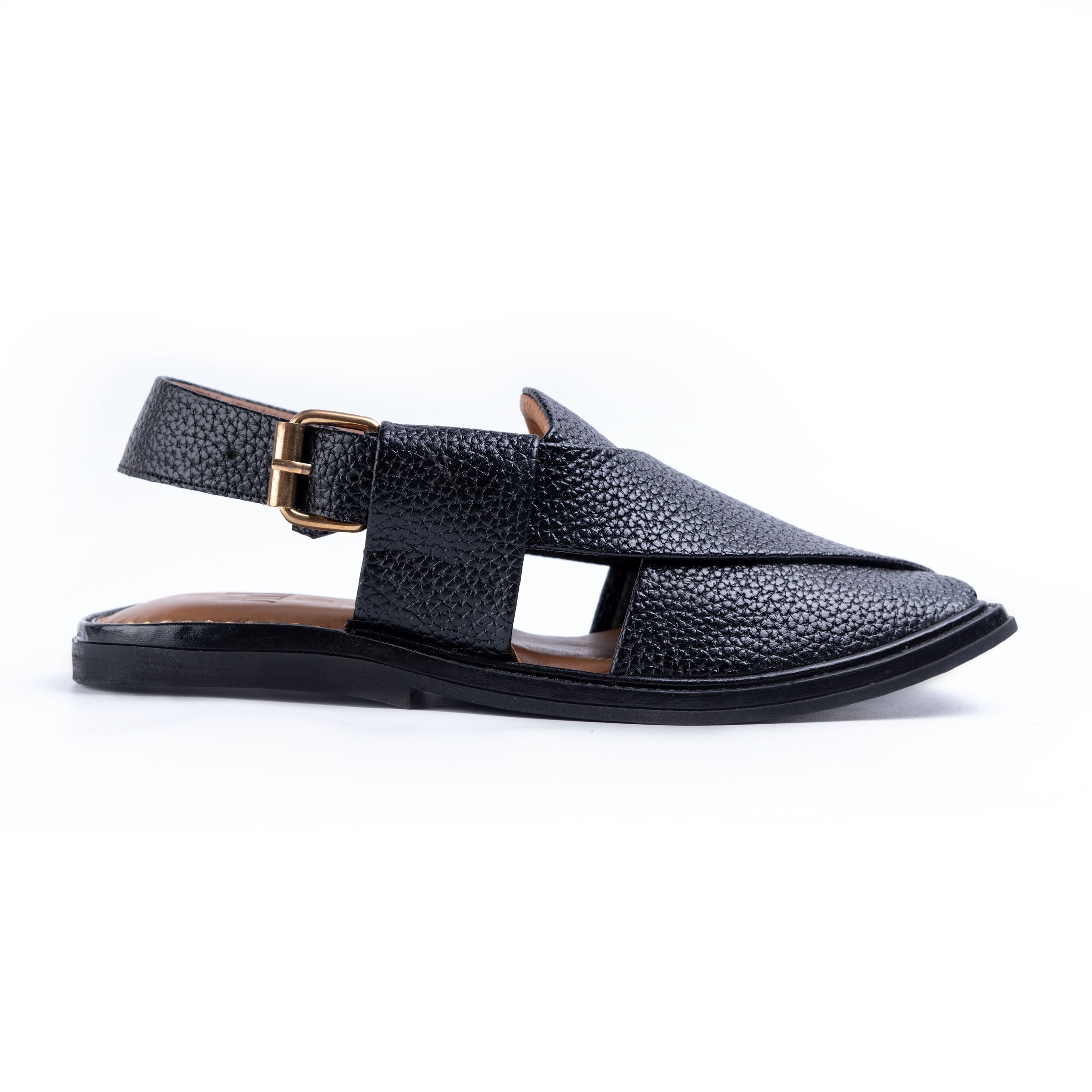 PW Classic Peshawari Chappals – Black