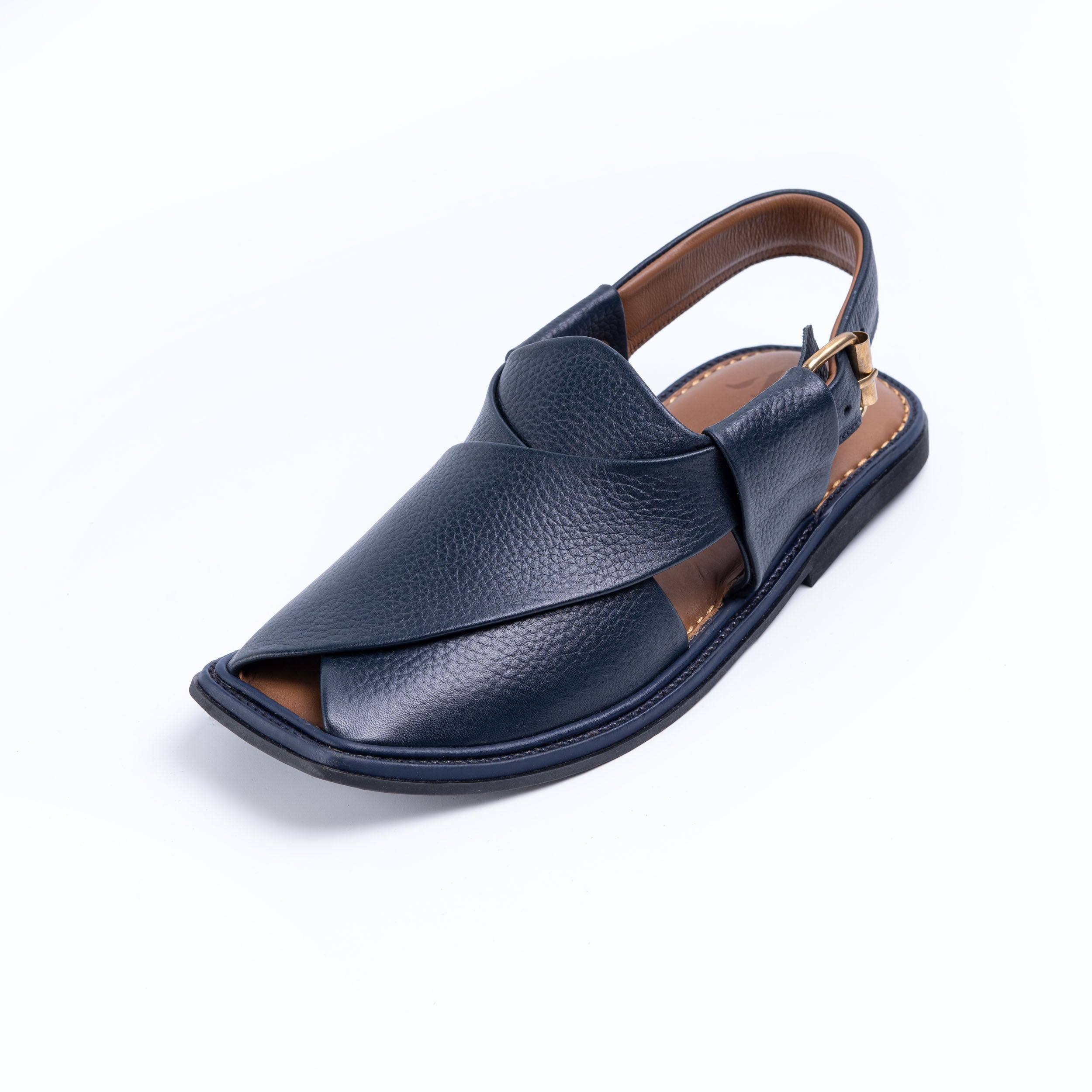 PW Classic Peshawari Chappals – Blue